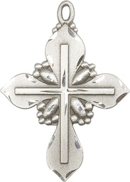 [6060SS] Sterling Silver Cross Medal