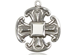 [6067SS] Sterling Silver Cross Medal