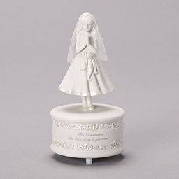 [RO-65498]  7.5&quot;H Musical Communion Girl - Communion