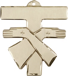 [6073GF] 14kt Gold Filled Franciscan Cross Medal