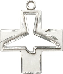 [6080SS] Sterling Silver Holy Spirit Medal