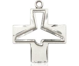 [6080SS] Sterling Silver Holy Spirit Medal