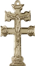 [6084GF] 14kt Gold Filled Caravaca Crucifix Medal