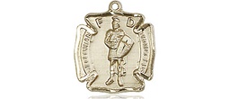 [5686GF] 14kt Gold Filled Saint Florian Medal