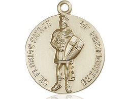 [5687GF] 14kt Gold Filled Saint Florian Medal