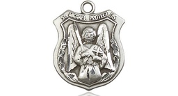 [5697SS] Sterling Silver Saint Michael the Archangel Medal
