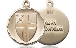 [4237GF] 14kt Gold Filled Episcopal Medal