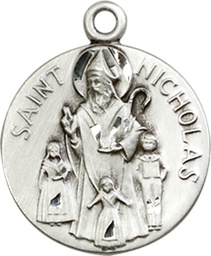 [4244SS] Sterling Silver Saint Nicholas Medal