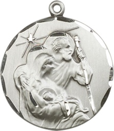 [4245SS] Sterling Silver Holy Family Medal