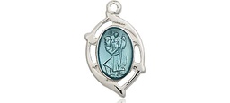 [4259SS] Sterling Silver Saint Christopher Medal