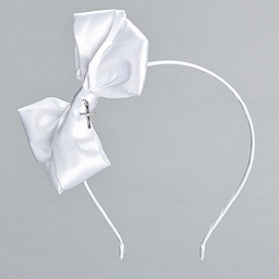 [RO-21120] Headband with bow and cross - Communion