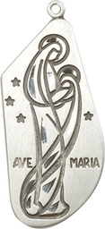 [4272SS] Sterling Silver Ave Maria Medal