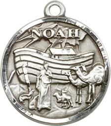 [4274SS] Sterling Silver Noah Medal