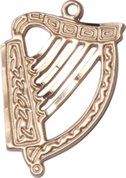 [5103GF] 14kt Gold Filled Irish Harp Medal