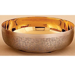 [391S] Open Ciborium - 6?&quot; Bowl, Silver-ox Gold-Line-Textured