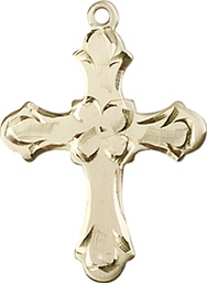 [6036KT2] 14kt Gold Cross Medal