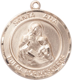 [7002RDSPGF] 14kt Gold Filled Santa Ana Medal