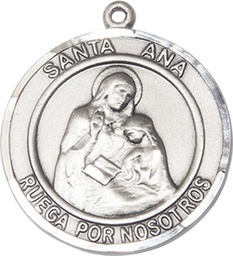 [7002RDSPSS] Sterling Silver Santa Ana Medal