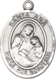 [7002SPSS] Sterling Silver Santa Ana Medal