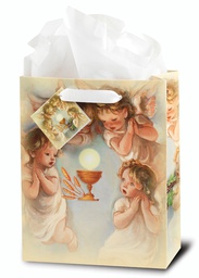 [HI-GB-695M] Communion (Angels) Medium Gift Bag - Communion