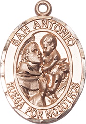 [7004SPGF] 14kt Gold Filled San Antonio Medal