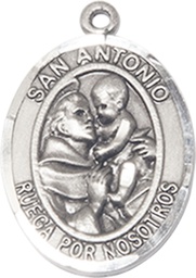 [7004SPSS] Sterling Silver San Antonio Medal