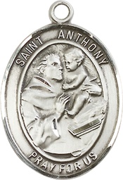 [7004SS] Sterling Silver Saint Anthony of Padua Medal