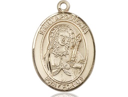 [7005GF] 14kt Gold Filled Saint Apollonia Medal