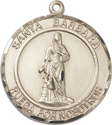 [7006RDSPGF] 14kt Gold Filled Santa Barbara Medal