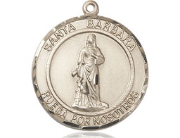 [7006RDSPGF] 14kt Gold Filled Santa Barbara Medal