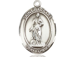 [7006SS] Sterling Silver Saint Barbara Medal