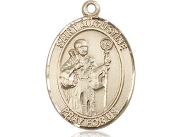 [7007GF] 14kt Gold Filled Saint Augustine Medal