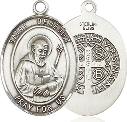 [7008SS] Sterling Silver Saint Benedict Medal