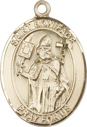 [7009GF] 14kt Gold Filled Saint Boniface Medal