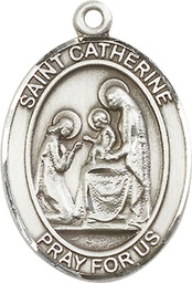 [7014SS] Sterling Silver Saint Catherine of Siena Medal