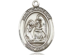 [7014SS] Sterling Silver Saint Catherine of Siena Medal