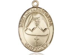 [7015GF] 14kt Gold Filled Saint Katharine Drexel Medal
