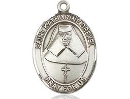 [7015SS] Sterling Silver Saint Katharine Drexel Medal