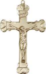 [0670GF] 14kt Gold Filled Crucifix Medal