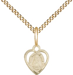 [5413GF/18G] 14kt Gold Filled Infant Pendant on a 18 inch Gold Plate Light Curb chain