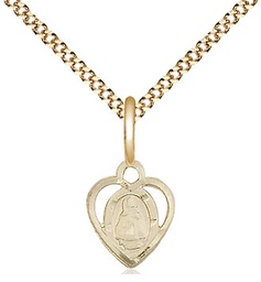 [5413GF/18G] 14kt Gold Filled Infant Pendant on a 18 inch Gold Plate Light Curb chain