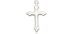 [5415SSY] Sterling Silver Cross Medal - With Box