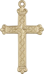 [5418GF] 14kt Gold Filled Cross Medal