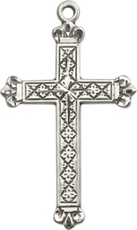 [5418SSY] Sterling Silver Cross Medal