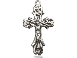 [5421SS] Sterling Silver Crucifix Medal