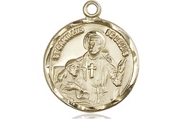 [5425GF] 14kt Gold Filled Saint Camillus of Lellis Medal