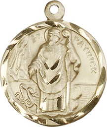 [5426GF] 14kt Gold Filled Saint Patrick Medal