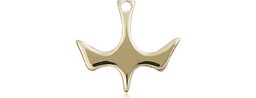 [5431KT] 14kt Gold Holy Spirit Medal