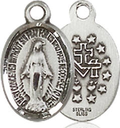 [0702MSSY] Sterling Silver Miraculous Medal - With Box