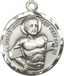 [5436SS] Sterling Silver Dismas Medal